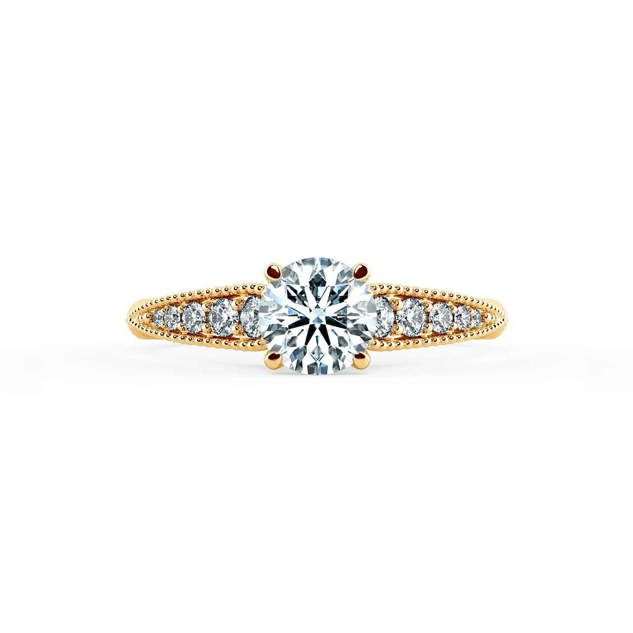 Solitaire Engagement Ring with Eternity Band NCH1808 2
